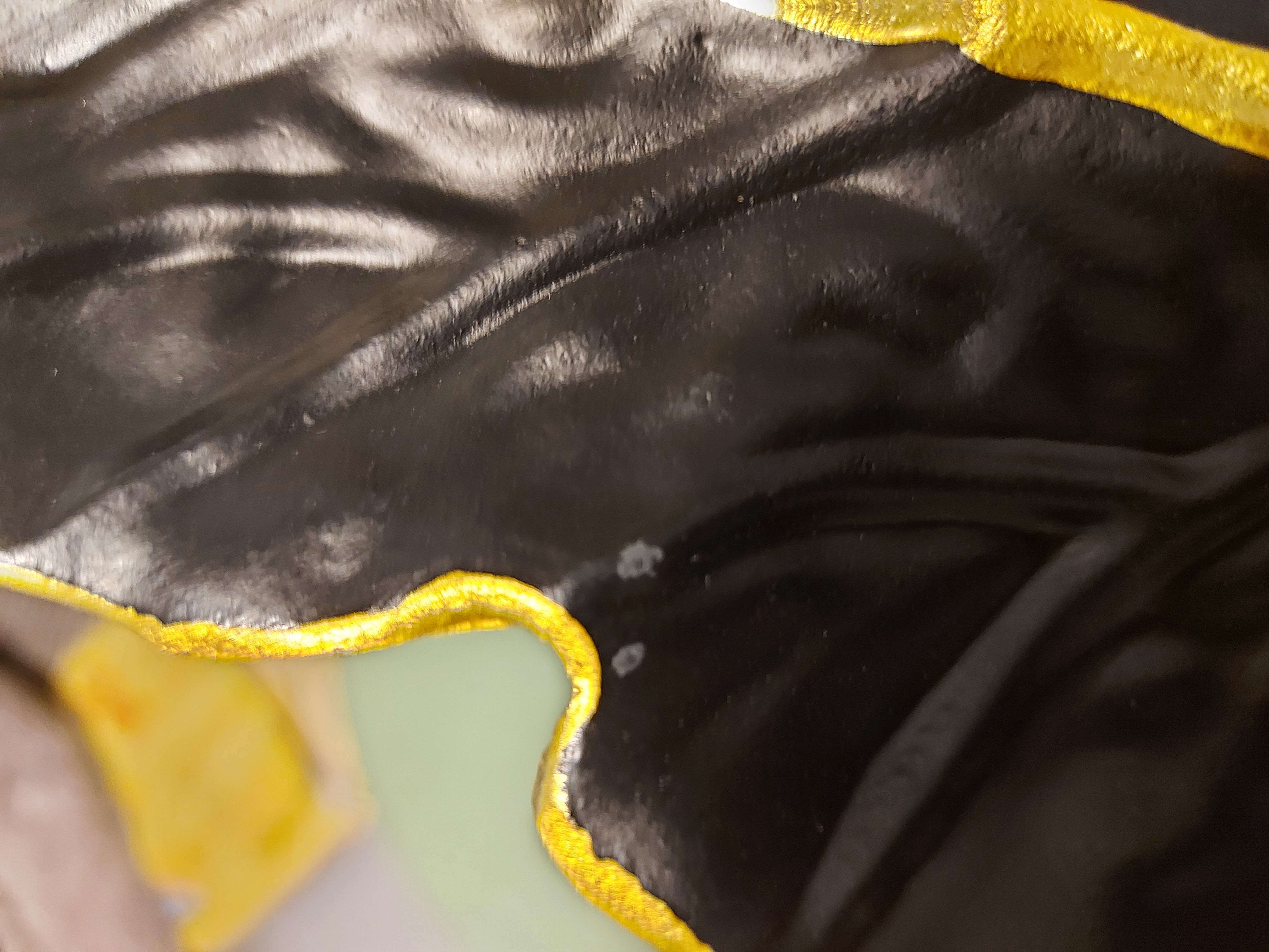 Фотография покупателя товара Блюдо для фруктов Доляна «Золотой лист», 38×15,5 см, цвет чёрный - Фото 15