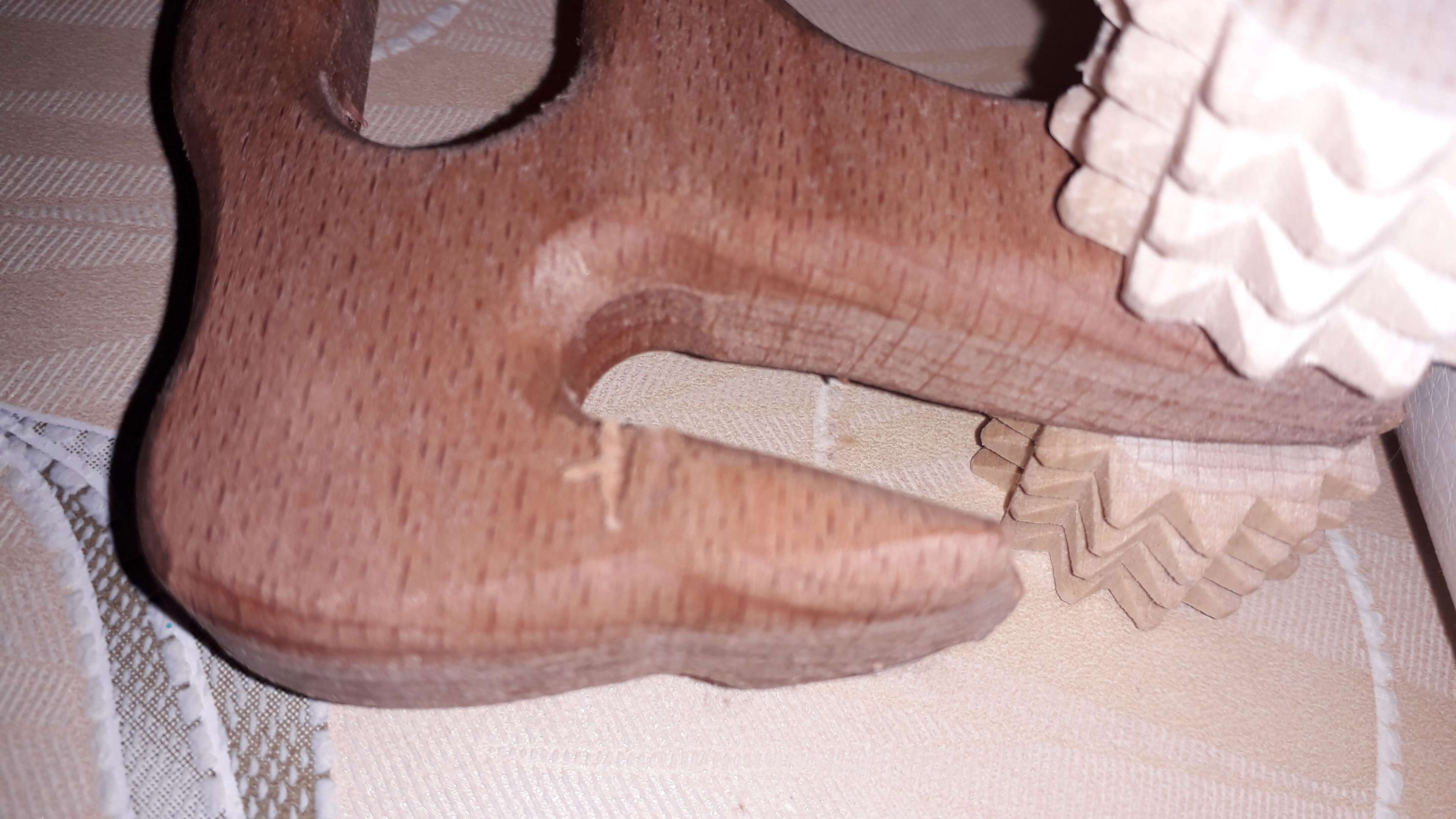 Фотография покупателя товара Массажер деревянный "Лошадка", 4 ролика, 15 см - Фото 3
