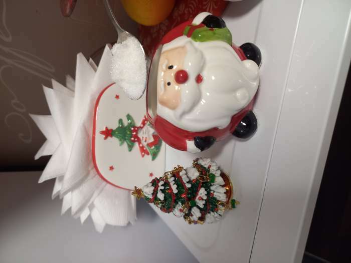 Фотография покупателя товара Сахарница Доляна «Дедушка Мороз», 200 мл, 9,5×8,5 см