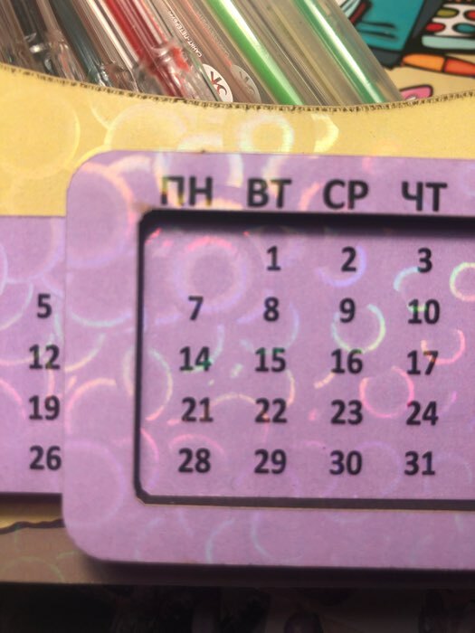 Фотография покупателя товара Органайзер для канцелярских предметов "Лёгкий цветочный", с вечным календарём - Фото 71