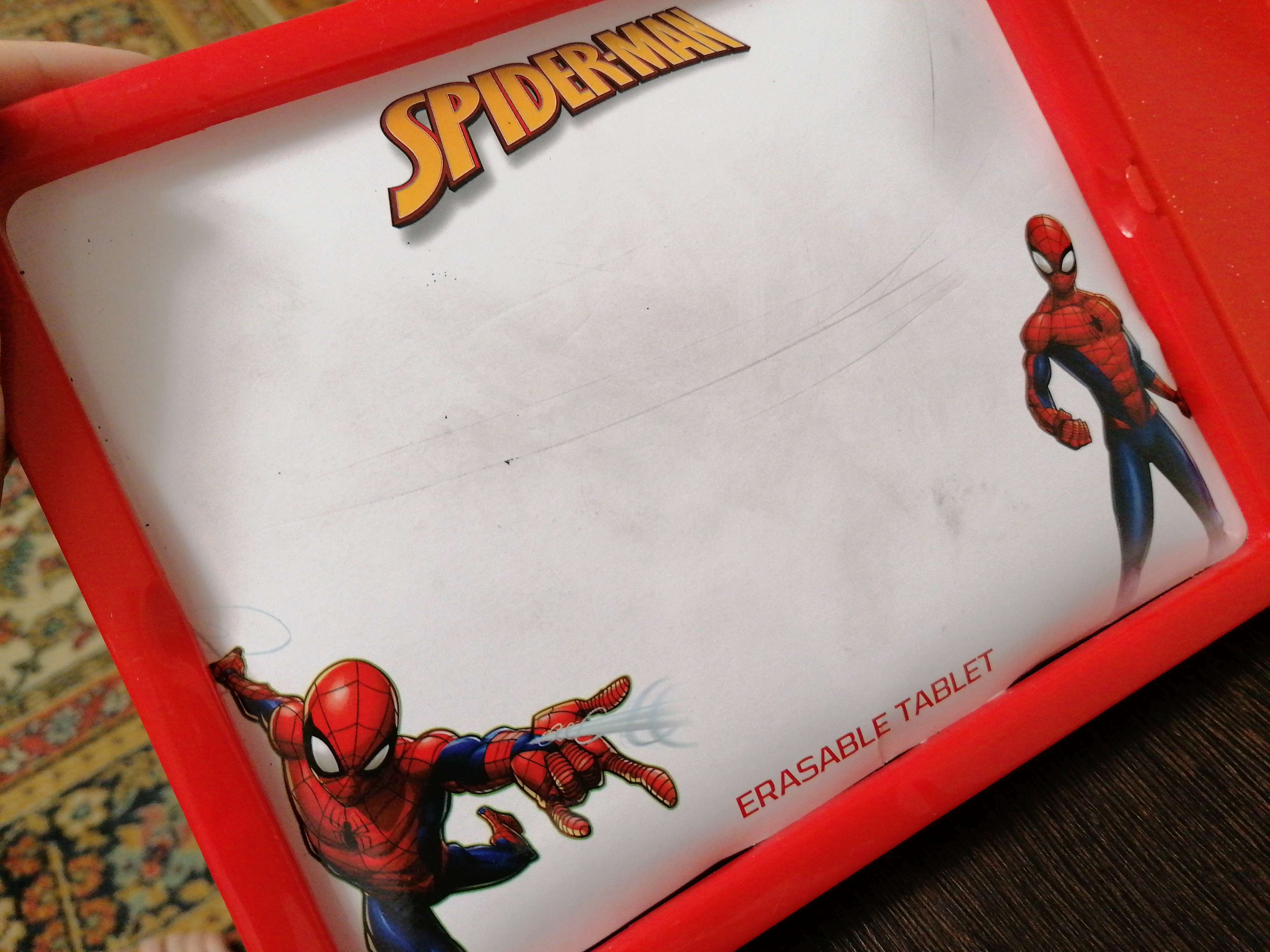Фотография покупателя товара Доска для рисования мелом и маркером «планшет», Человек паук, Marvel - Фото 1