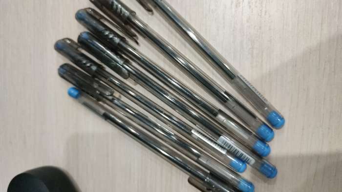 Фотография покупателя товара Ручка шариковая масляная Pensan My-Tech, узел-игла 0.7 мм, чернила синие
