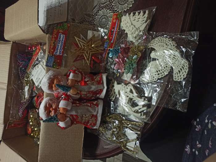Фотография покупателя товара Дед Мороз "Длинная шуба, с ёлкой" 17 см - Фото 3