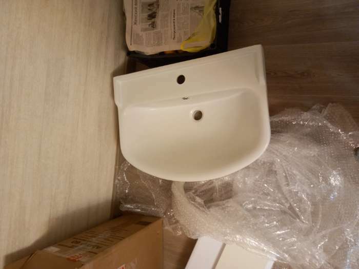 Фотография покупателя товара Комплект мебели: для ванной комнаты "Тура 60": тумба + раковина + зеркало-шкаф - Фото 4