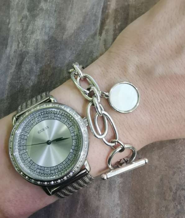 Фотография покупателя товара Подвеска родированная «Перламутр», цвет белый в серебре - Фото 1