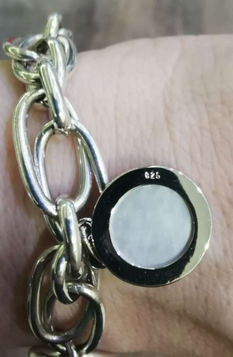 Фотография покупателя товара Подвеска родированная «Перламутр», цвет белый в серебре - Фото 2