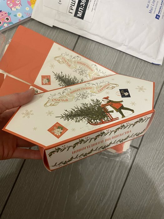 Фотография покупателя товара Сборная коробка‒конфета «Ретро», 9,3 × 14,6 × 5,3 см - Фото 1