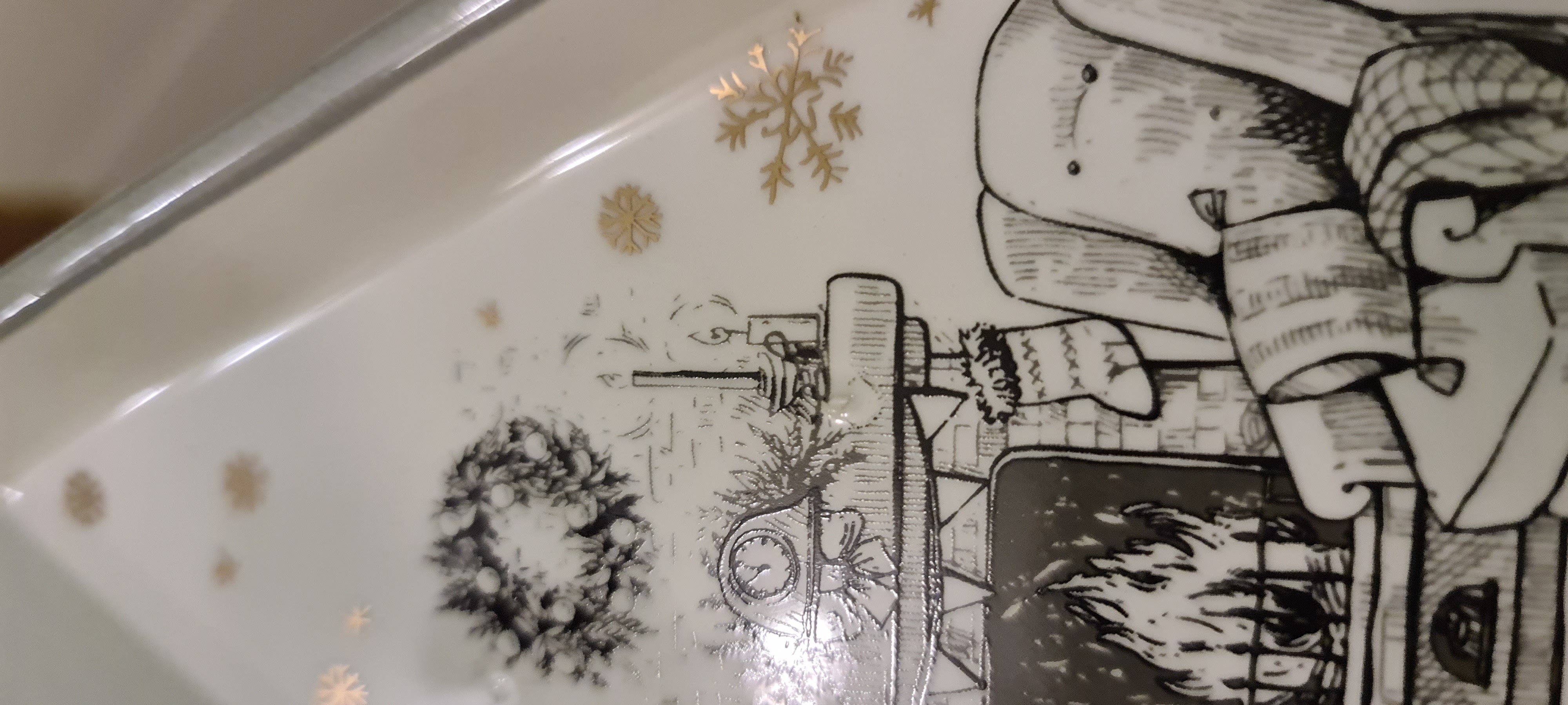 Фотография покупателя товара Блюдо сервировочное Доляна «Снеговик со зверятами», 21×16×2,5 см - Фото 1