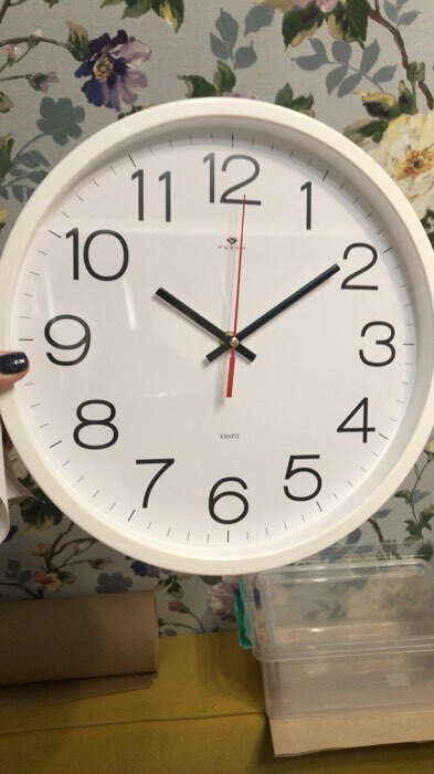 Фотография покупателя товара Часы настенные, интерьерные "Рубин", 30 см, белые - Фото 9