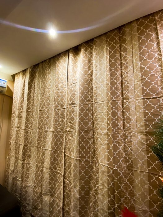 Фотография покупателя товара Штора на ленте Morocco, размер 145х270 см, цвет бежевый - Фото 2