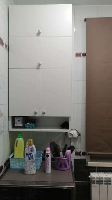 Фотография покупателя товара Шкаф подвесной для ванной комнаты,  60 х 24 х 120 см