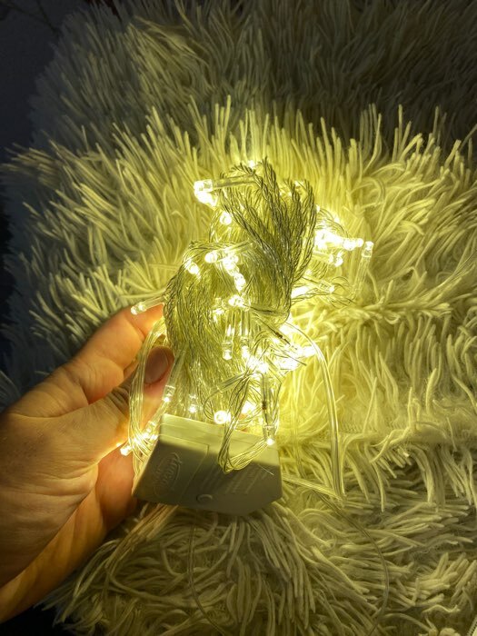 Фотография покупателя товара Гирлянда «Нить» 5 м, IP20, прозрачная нить, 50 LED, свечение жёлтое, 8 режимов, 220 В - Фото 72