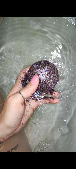 Фотография покупателя товара Бомбочка для ванн с блестками «Shine berry», 120 г - Фото 1
