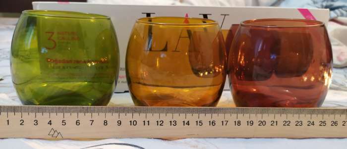 Фотография покупателя товара Набор стеклянных стаканов «Империя», 400 мл, 7,1×9,4 см, 3 шт, цвет МИКС - Фото 4