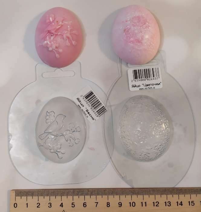 Фотография покупателя товара Пластиковая форма "Яйцо Весна" 5,5х4,5 см - Фото 1