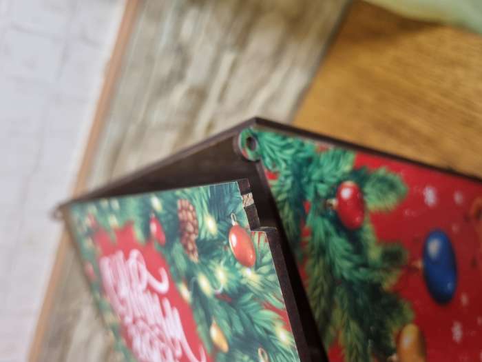Фотография покупателя товара Новогодний ящик для писем Деду Морозу (с письмами 25 штук) - Фото 3