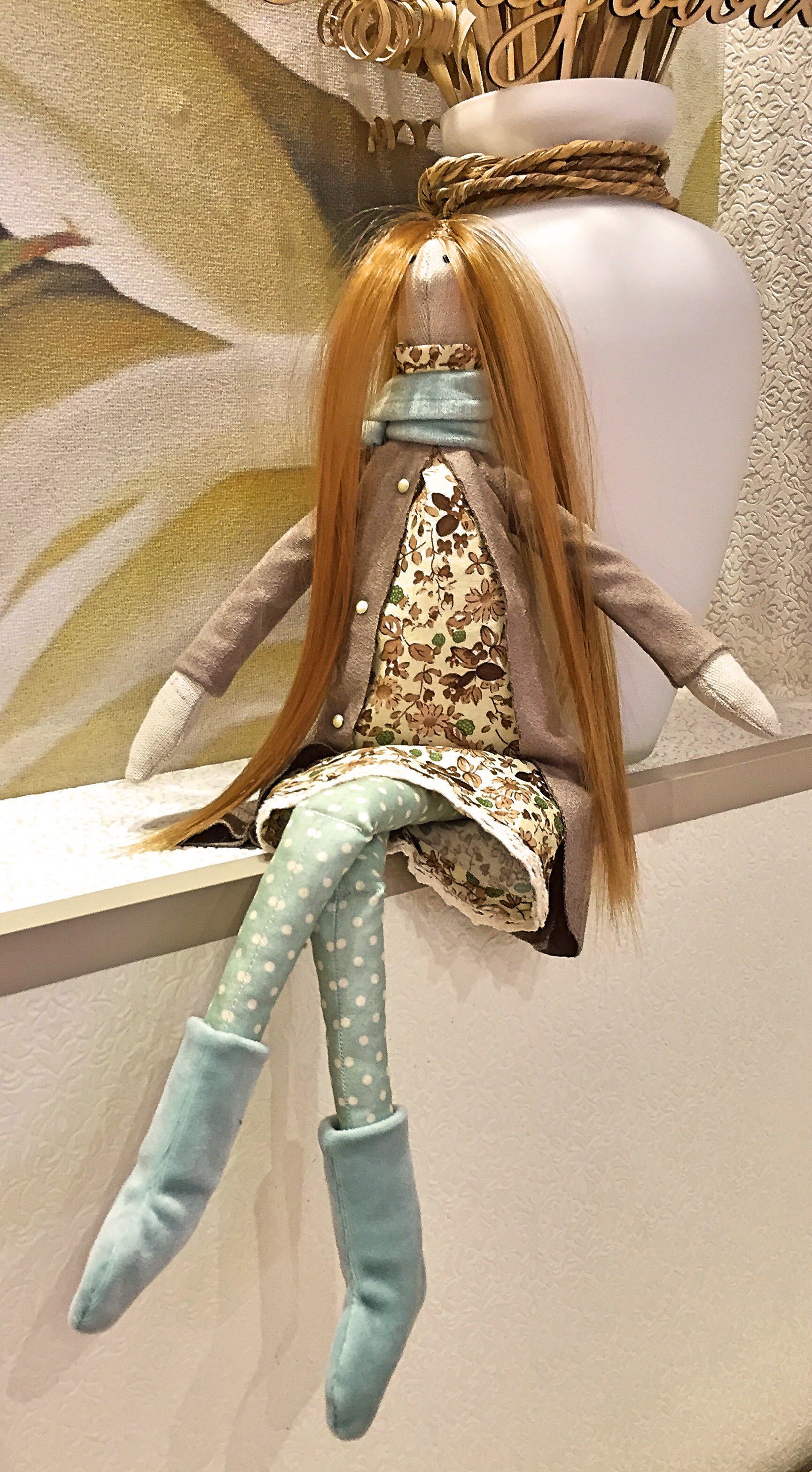 Фотография покупателя товара Набор для шитья. Интерьерная кукла «Юсти», 45 см - Фото 4