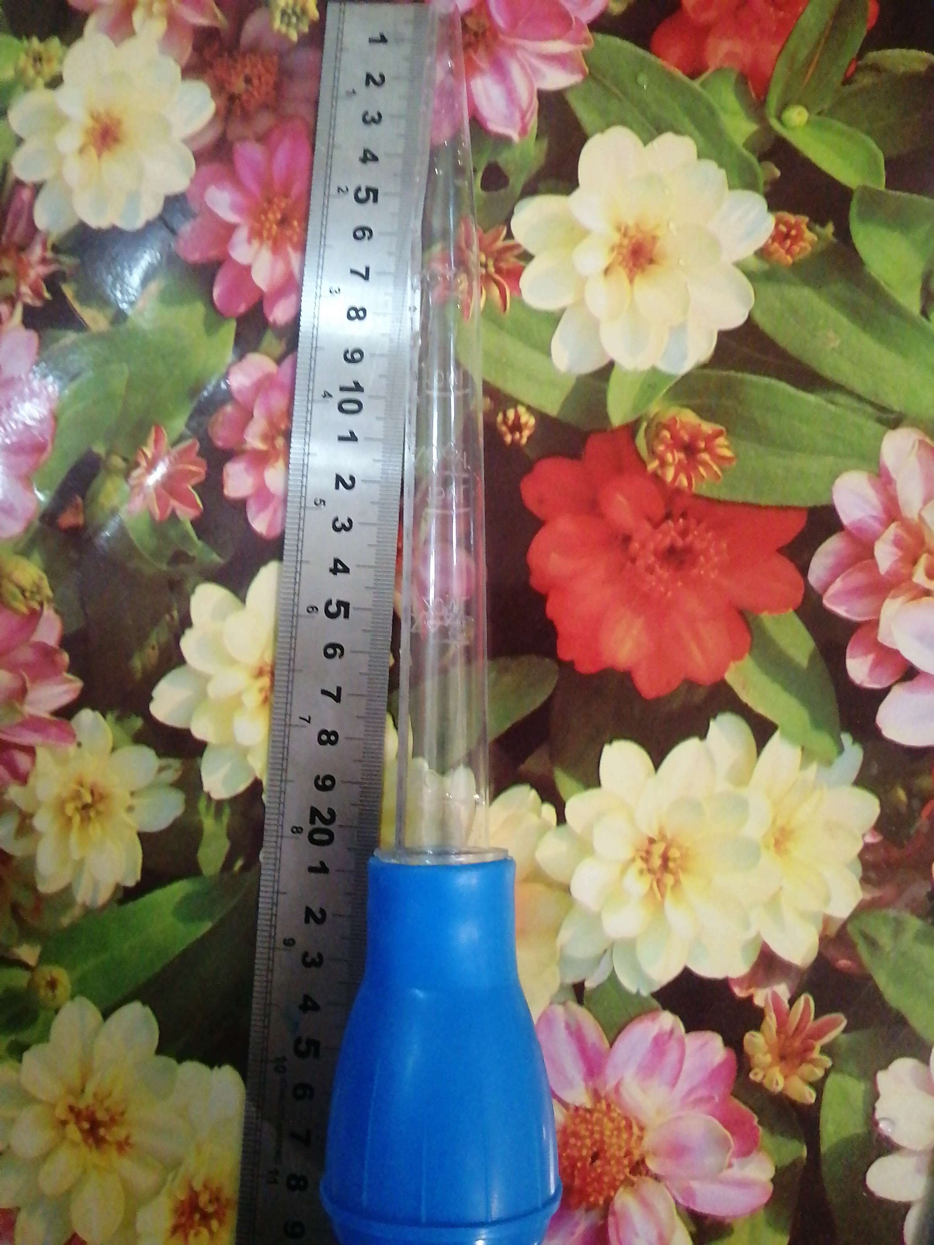 Фотография покупателя товара Дозатор - пипетка аквариумная, пластиковая, длина 28,5 см