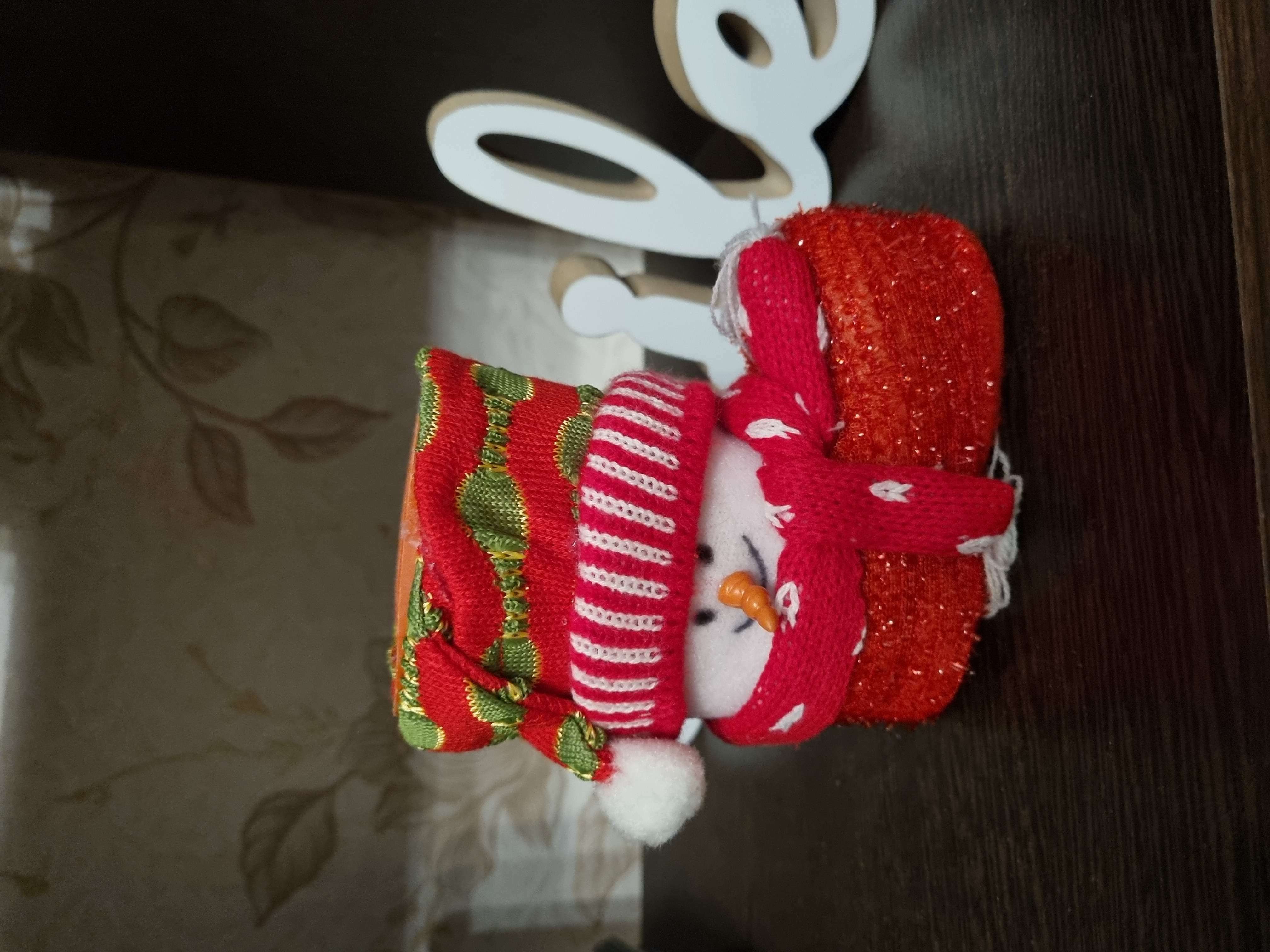 Фотография покупателя товара Подарочная упаковка «Сапожок», снеговик