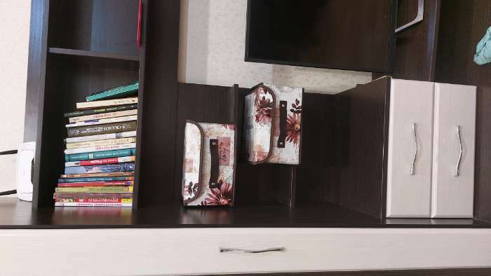 Фотография покупателя товара Короб стеллажный для хранения с двойной крышкой «Астра», 50×30×25 см,цвет коричневый - Фото 2