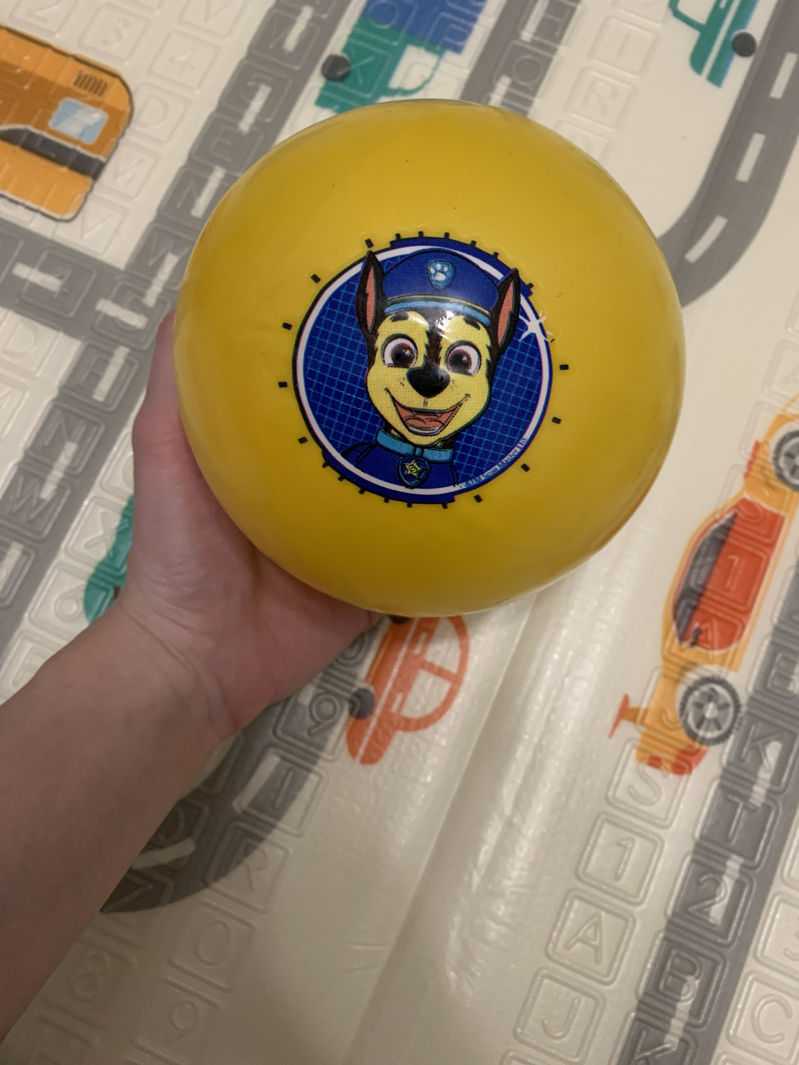Фотография покупателя товара Мяч детский Paw Patrol «Гончик», 16 см, 50 г, цвета МИКС - Фото 1