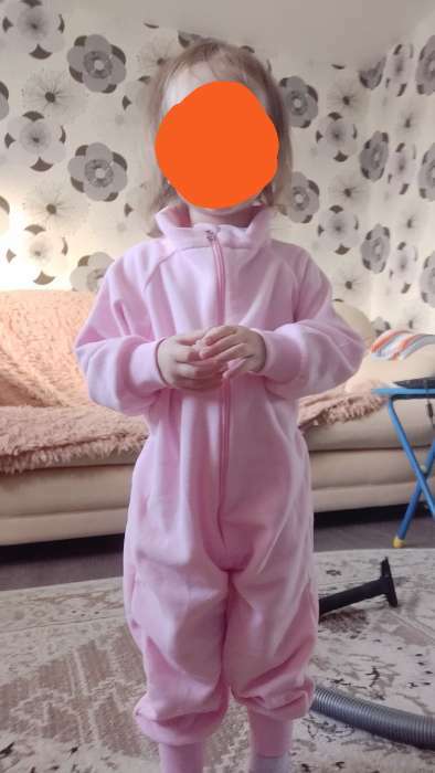 Фотография покупателя товара Комбинезон детский, цвет розовый, рост 104 см - Фото 1