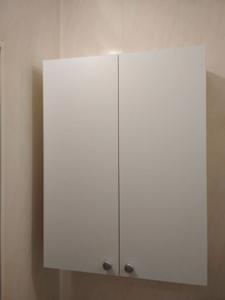 Фотография покупателя товара Шкаф навесной для ванной комнаты, две полки,  60 х 24 х 80 см - Фото 23