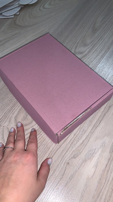 Фотография покупателя товара Коробка самосборная, розовая 21 х 15 х 5 см - Фото 2