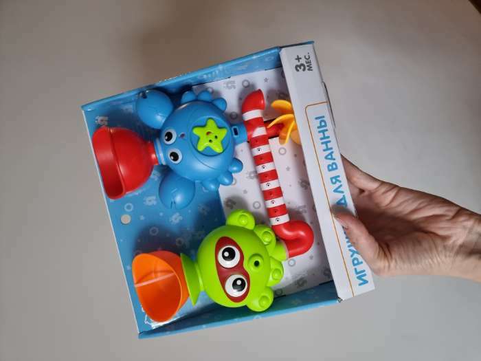 Фотография покупателя товара Игрушка для ванны «Водная забава», на присоске, цвет МИКС, Крошка Я - Фото 2