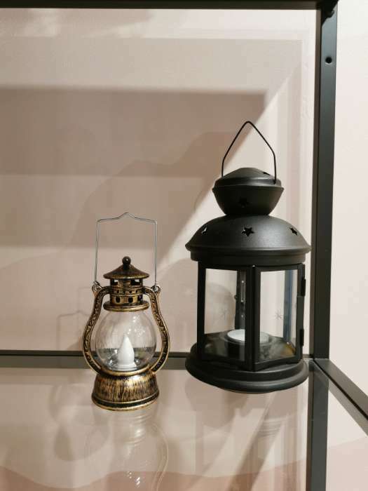 Фотография покупателя товара Светодиодная фигура «Серебристый фонарь» 8 × 12 × 6 см, пластик, батарейки AG13х3, свечение тёплое белое - Фото 4