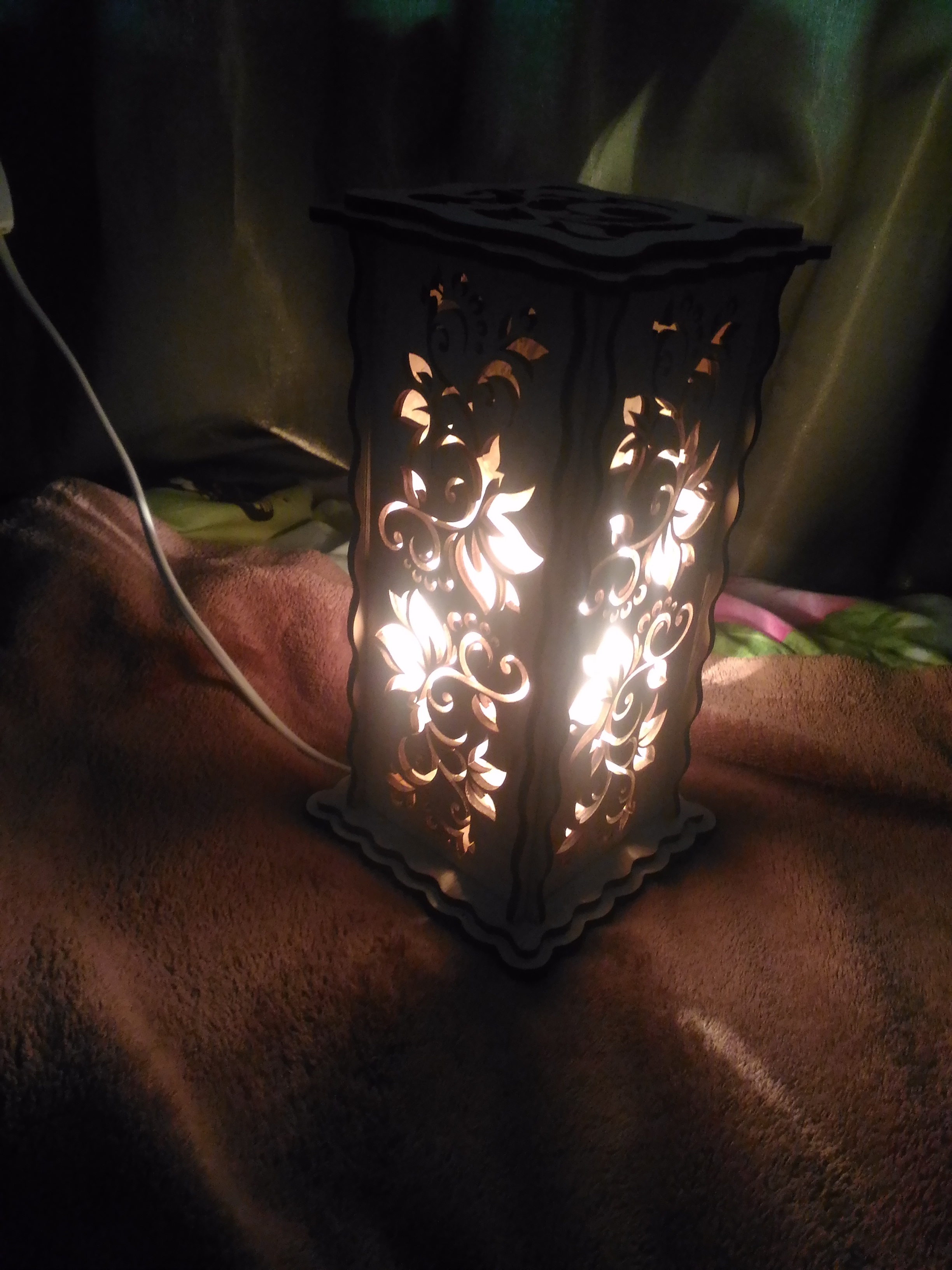 Фотография покупателя товара Соляной светильник "Лоза" 20 х 12 см, деревянный декор - Фото 1