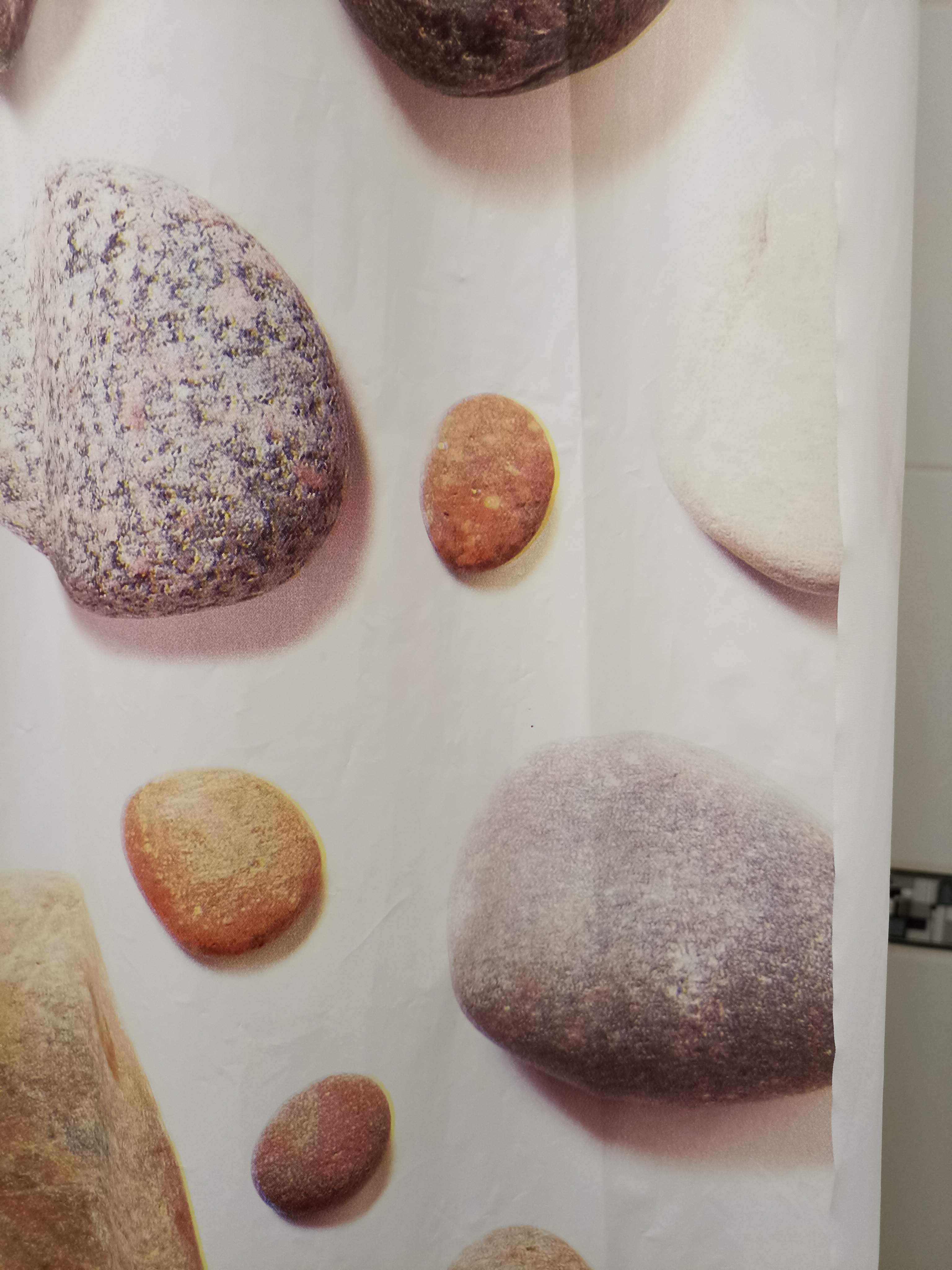 Фотография покупателя товара Штора для ванны Доляна «Галька», 180×180 см, EVA - Фото 1