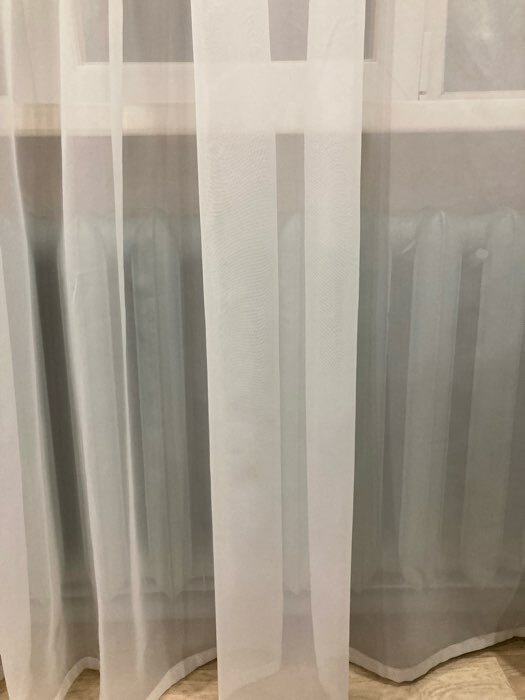 Фотография покупателя товара Штора-тюль Witerra 500х250см, белый, пэ100% - Фото 1