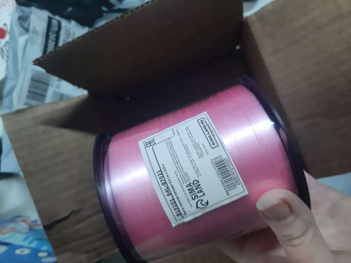 Фотография покупателя товара Лента упаковочная розовая, микс, 5 мм х 225 м - Фото 1