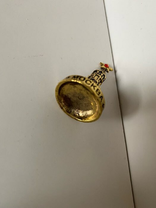 Фотография покупателя товара Фигурка «Москва. Спасская башня», под золото - Фото 3