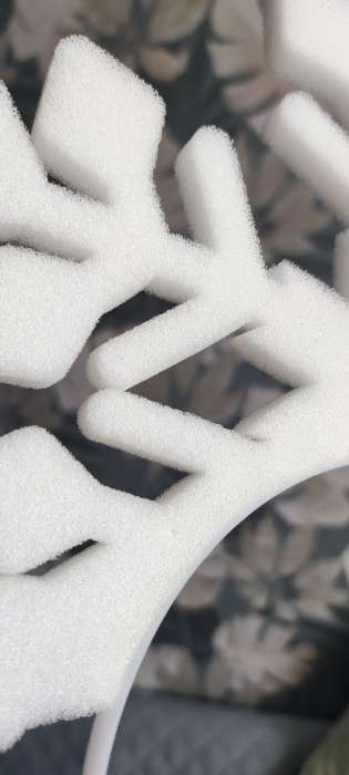 Фотография покупателя товара Карнавальный ободок "Снежинка", поролон - Фото 3