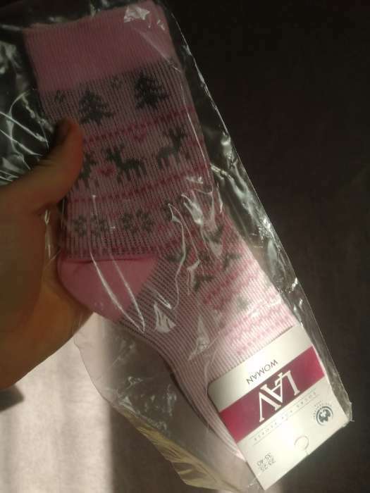Фотография покупателя товара Носки женские, цвет розовый, размер 23-25 - Фото 1