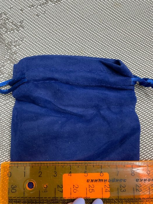Фотография покупателя товара Мешочек бархатный «Классика», 9×12, цвет синий - Фото 3