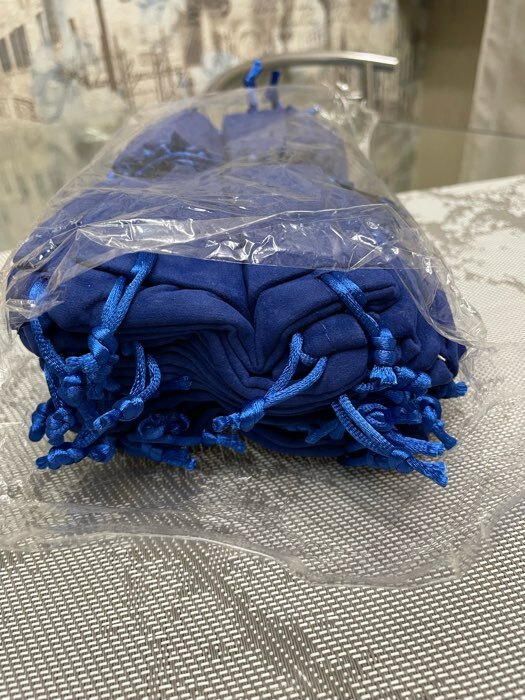 Фотография покупателя товара Мешочек бархатный «Классика», 9×12, цвет синий - Фото 2