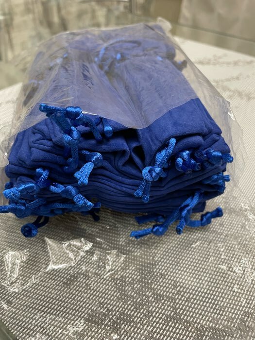 Фотография покупателя товара Мешочек бархатный «Классика», 9×12, цвет синий - Фото 4