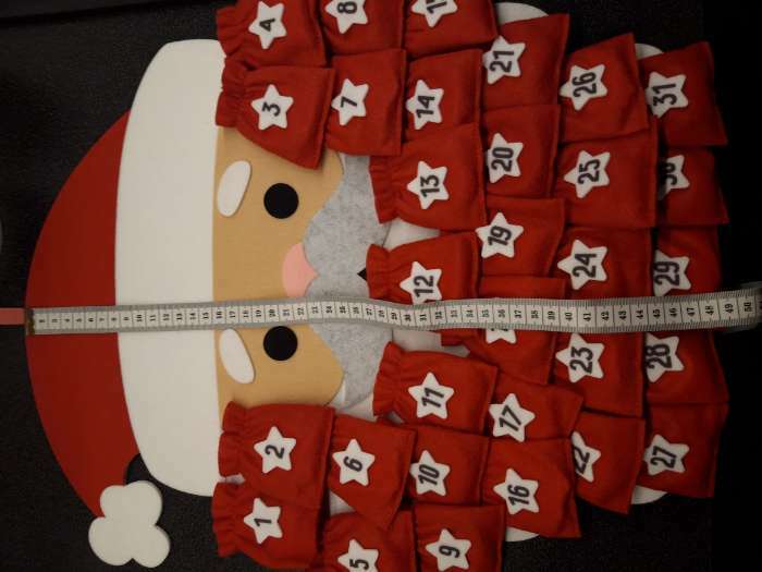 Фотография покупателя товара Дидактический коврик Адвент- календарь из фетра «Пожелания от Дедушки Мороза» - Фото 2