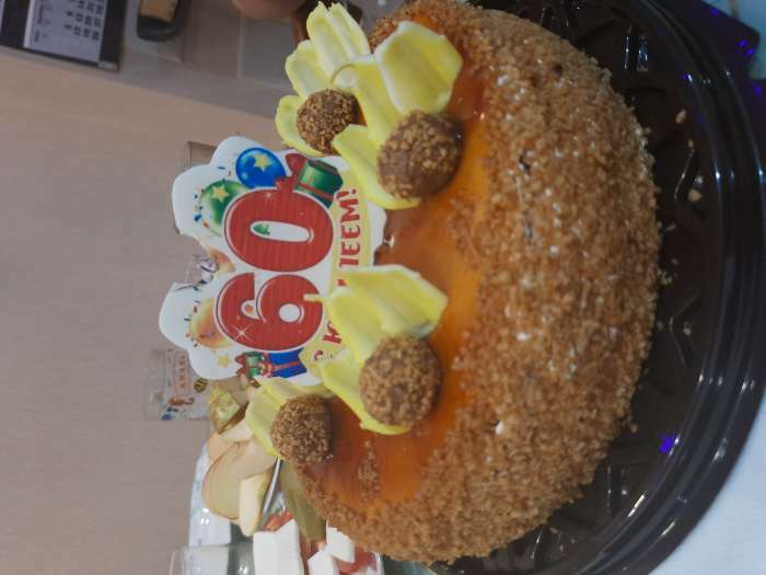 Фотография покупателя товара Свеча для торта юбилейная "60", 8 см - Фото 1