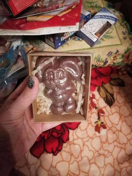 Фотография покупателя товара Шоколад фигурный "Зайка с сердцем", 80 г - Фото 1