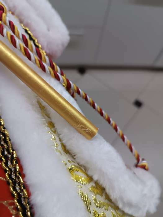 Фотография покупателя товара Дед Мороз "Посох с кристаллом" двигается, 38 см, красный - Фото 18