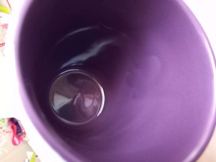 Фотография покупателя товара Кружка керамическая Доляна «Горох», 340 мл, цвет фиолетовый - Фото 5