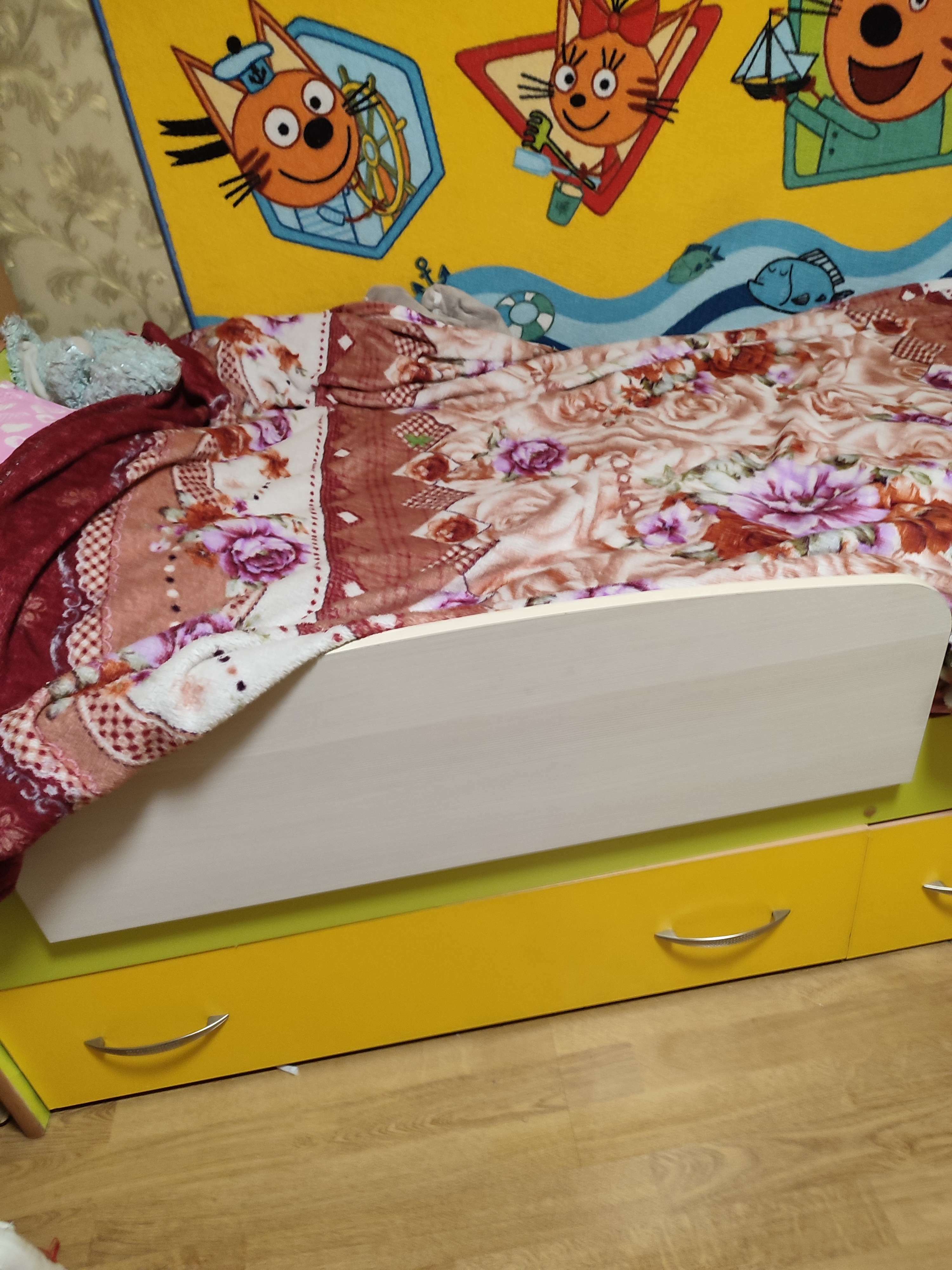 Фотография покупателя товара Бортик для кровати съемный Твист-1, 900х50х300, Венге - Фото 2