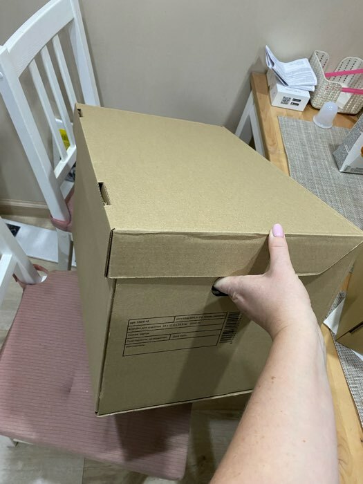 Фотография покупателя товара Коробка для хранения, бурая, 48 х 32,5 х 29,5 см - Фото 15