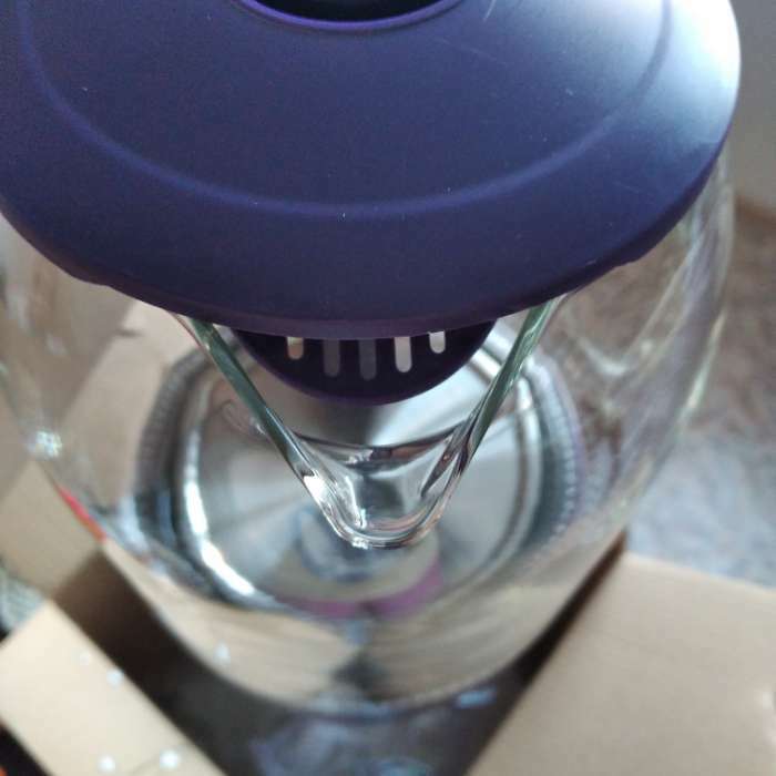 Фотография покупателя товара Чайник электрический Luazon LSK-1809, стекло, 1.8 л, 1500 Вт, подсветка, фиолетовый - Фото 7