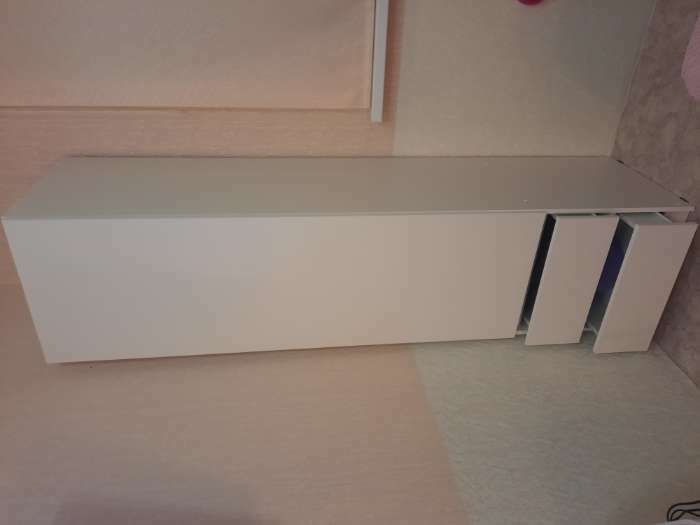 Фотография покупателя товара Пенал с 2-мя ящиками Мадера, 500х520х2100, Белый