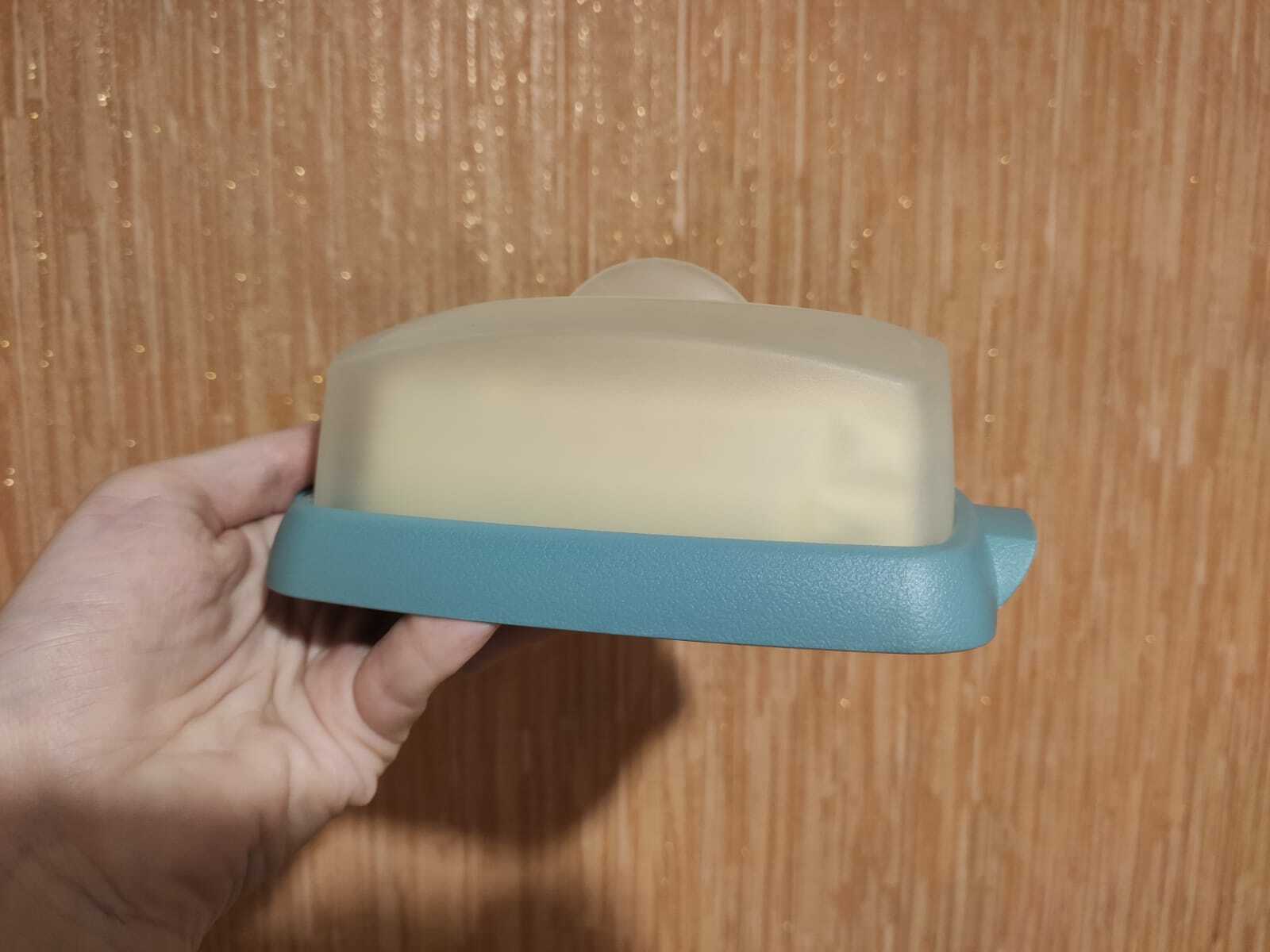 Фотография покупателя товара Маслёнка «Таира», 16,5×12 см, цвет бирюзовый - Фото 8